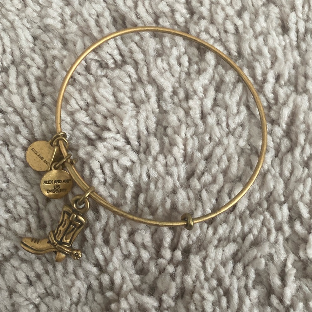 Alex and Ani boot bracelet